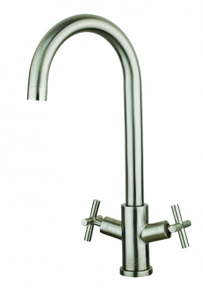 Stainless Steel X Top Kitchen Tap