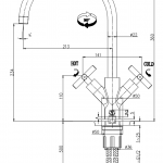 Cross Head Monoblock Tap