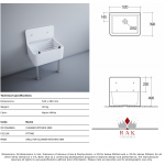 Ceramic Cleaner Sink with Grill