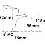 High Neck Pillar Taps - 3" Levers