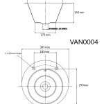 Round Inset - 2 Tap Holes