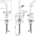 3 in 1 Swan Neck Instant Hot Water Tap