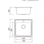 Single Square Inset Bowl