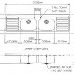 Double Bowl Double Drainer Sink c/w stand 4 Tap Holes as Standard