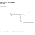 Leisure Loxley 1.5 RHSB only Ceramic inset/ undermount sink