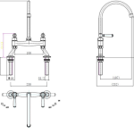 Aquaclassic Bridge Tap Chrome W/ White Handles